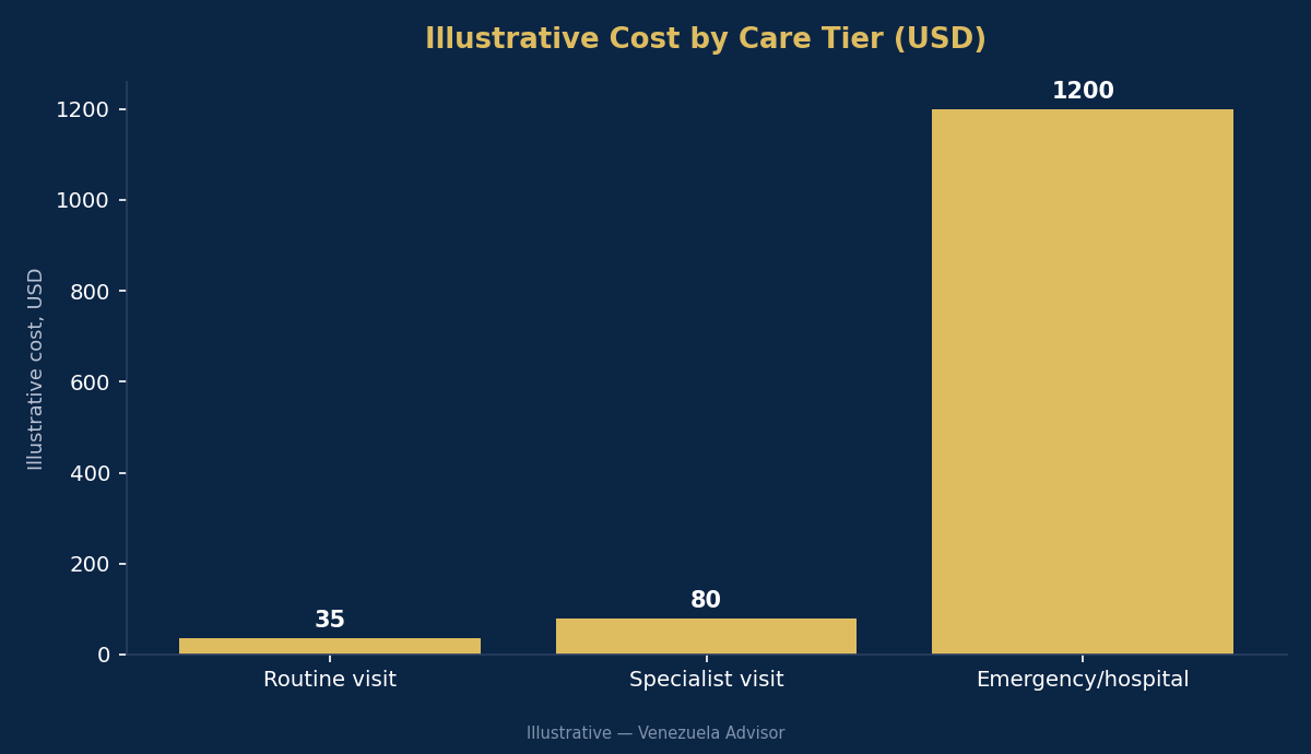 Cost by care tier