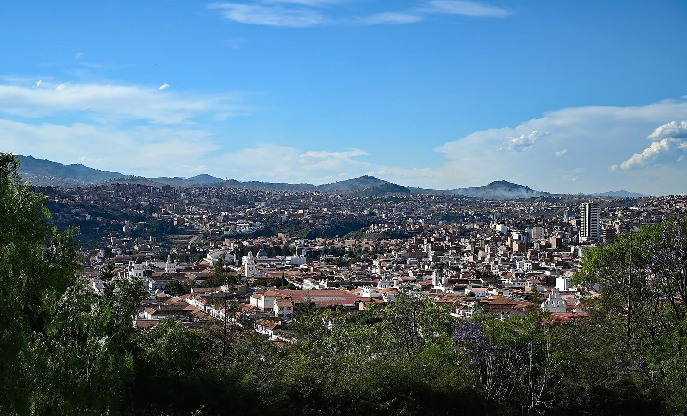View of Sucre, Bolivia, the city named for the marshal