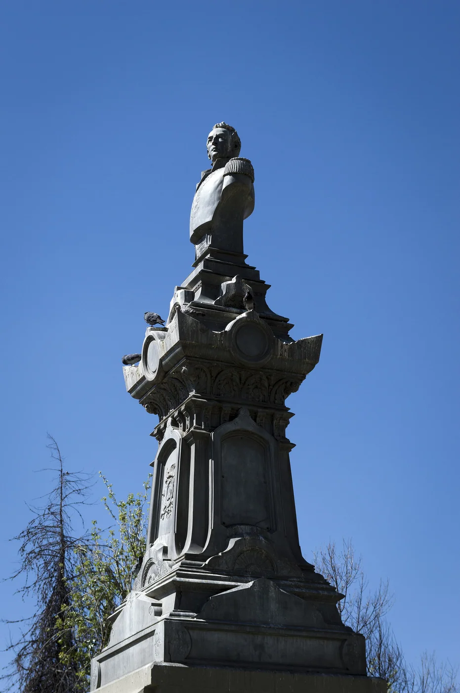Bust of Antonio José de Sucre in Plaza Sucre, La Paz