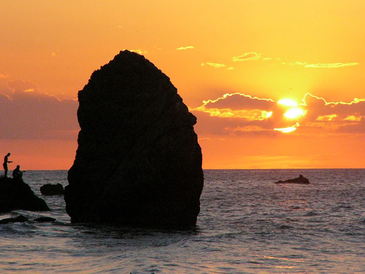 Fishermen at Los Caracas in Vargas state, near La Guaira.