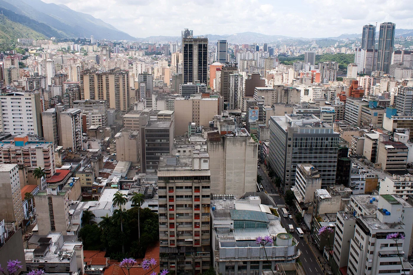 Banco Central de Venezuela building in Caracas.