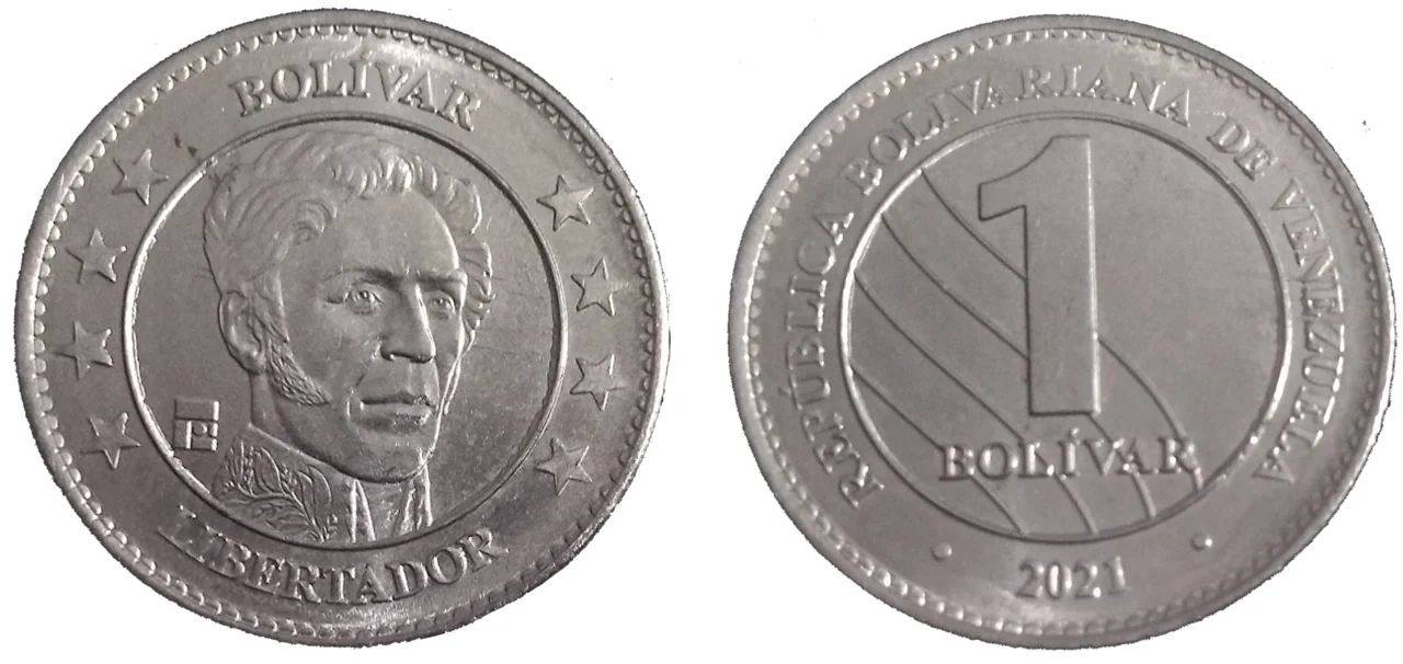 A 2021 digital bolívar coin illustrates the currency’s redesign without implying that a denomination change resolves the wider savings problem.