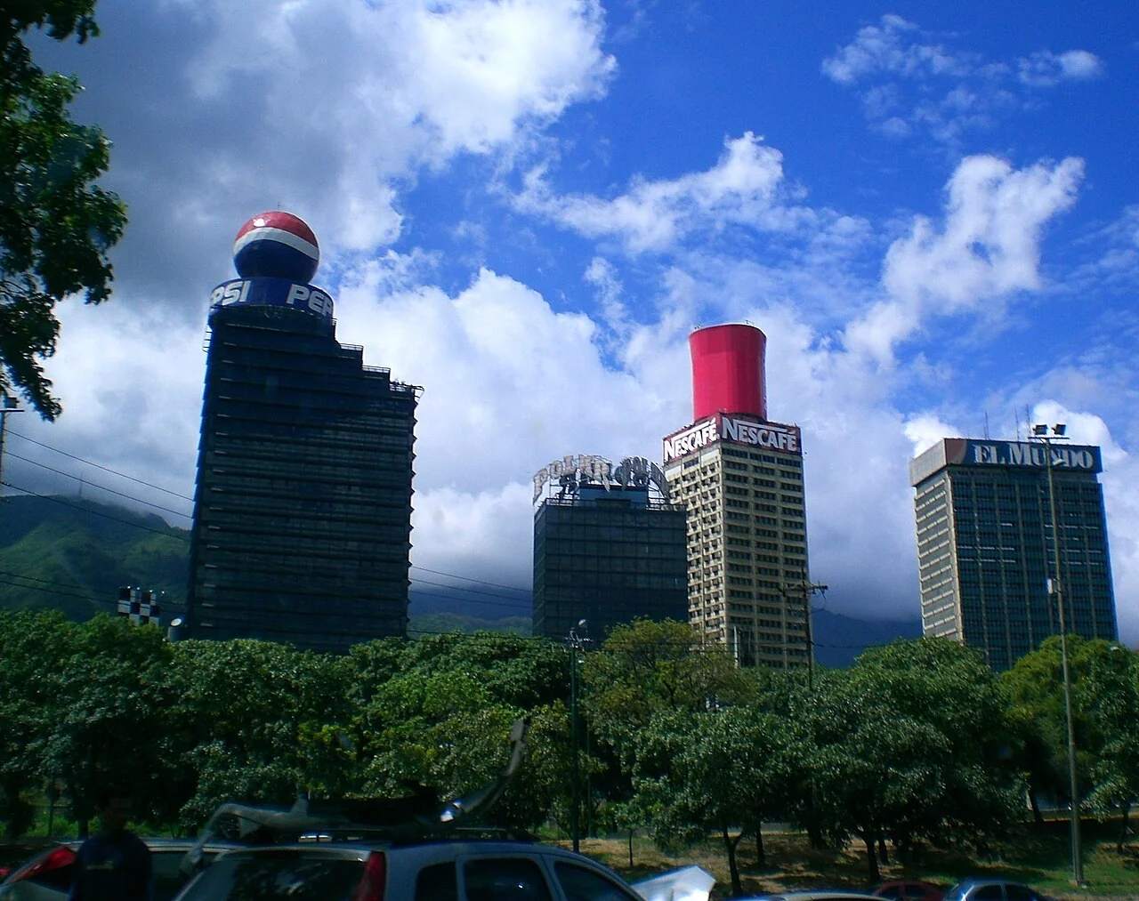 Three emblematic Caracas buildings