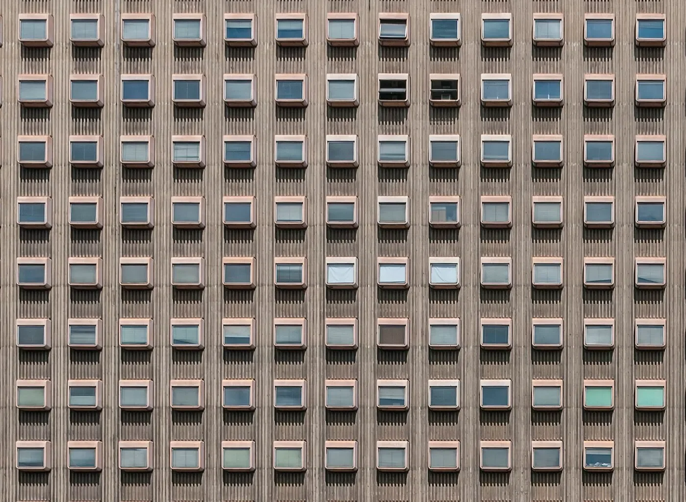 Torre America Building Facade in Caracas, Venezuela
