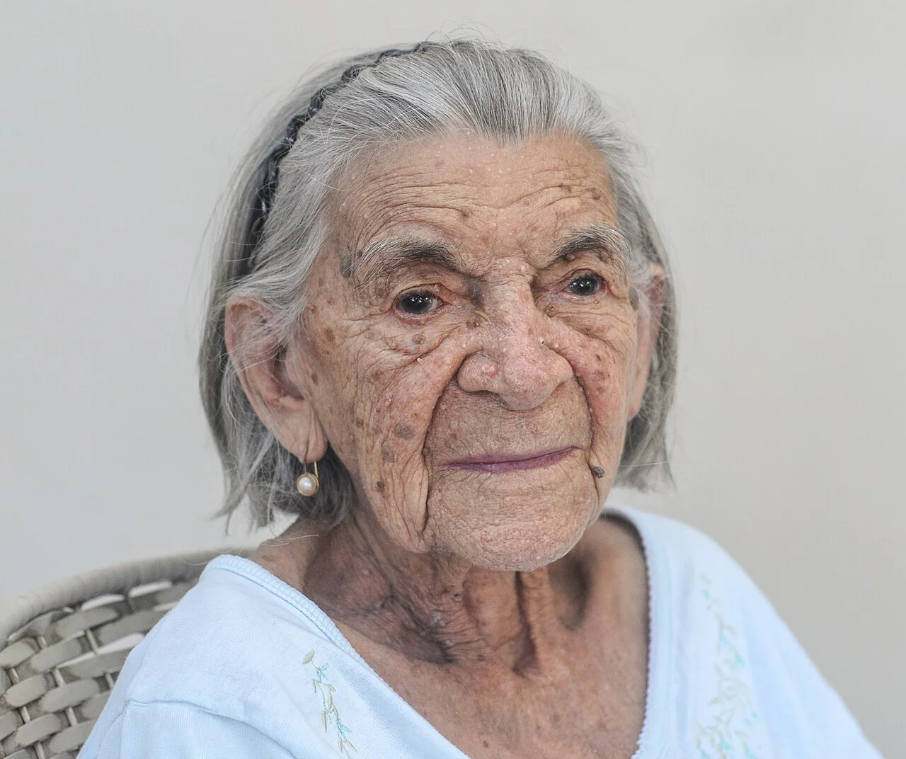 Ana Teresa Rodríguez Quijada, a 94-year-old Venezuelan woman from Margarita Island.