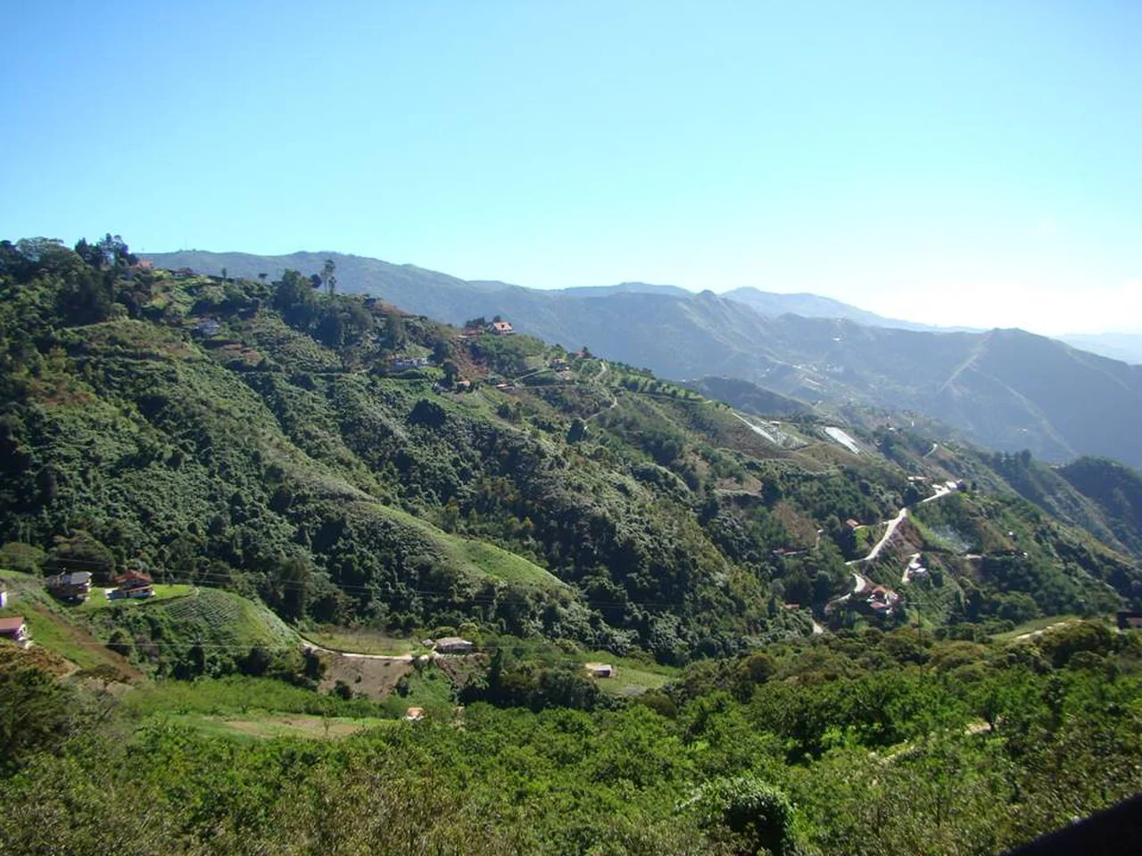 Landscape in Colonia Tovar, Aragua State, Venezuela.