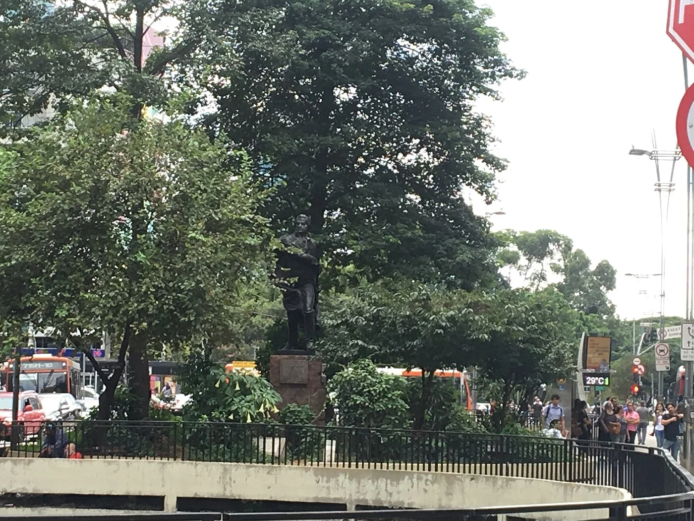 Francisco de Miranda statue on São Paulo’s Avenida Paulista
