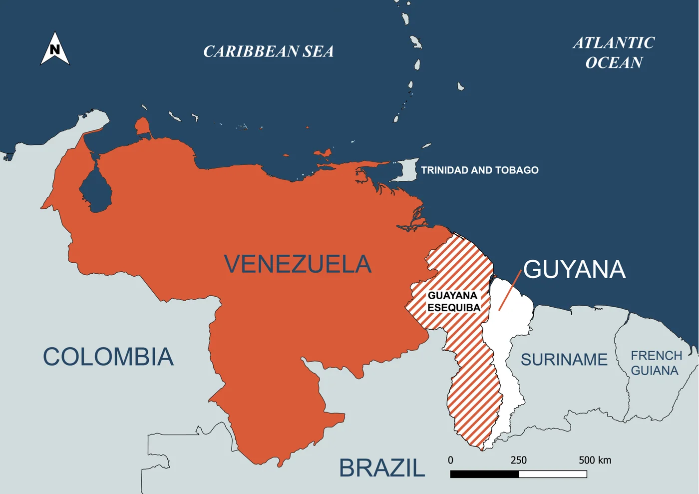 Guyana Region 3 map highlighting Essequibo Islands–West Demerara; the regional label reflects Guyana’s administrative framework.