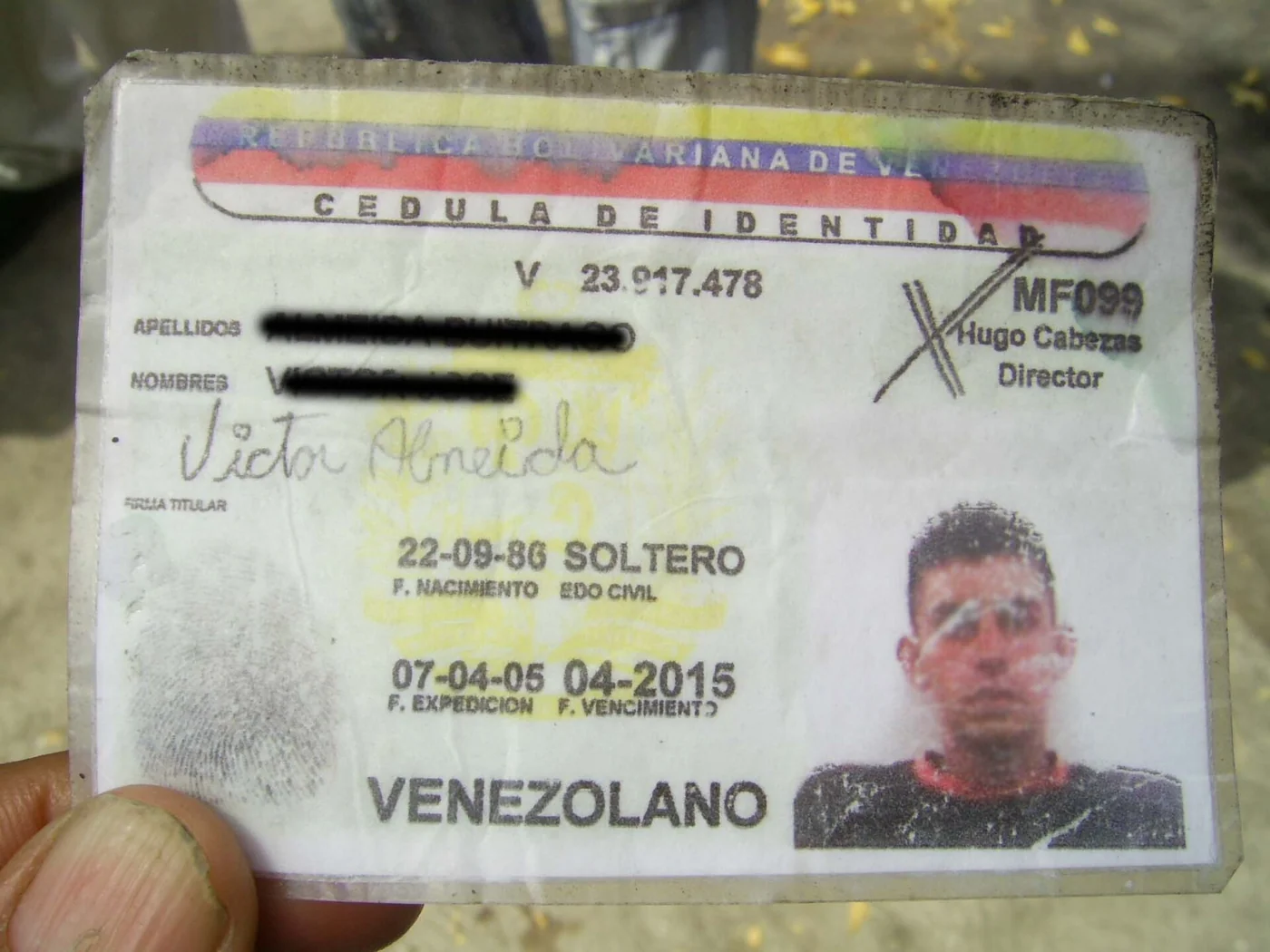 Venezuelan identity card