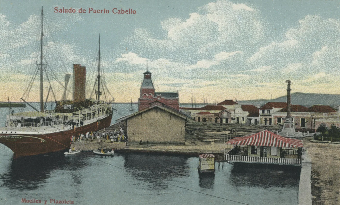 Historical Puerto Cabello port view