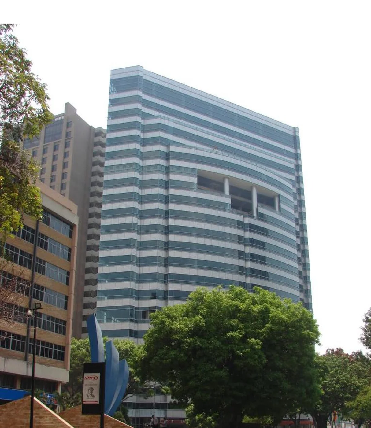 Digitel Tower in Chacao, a documented local business-district landmark for planning a payment channel and counterparties.