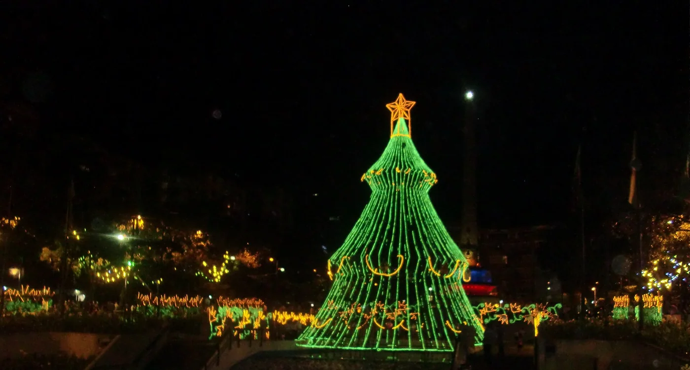 Plaza Francia in Altamira during a documented public event, grounding the diaspora discussion in a real Caracas setting rather than generic travel imagery.
