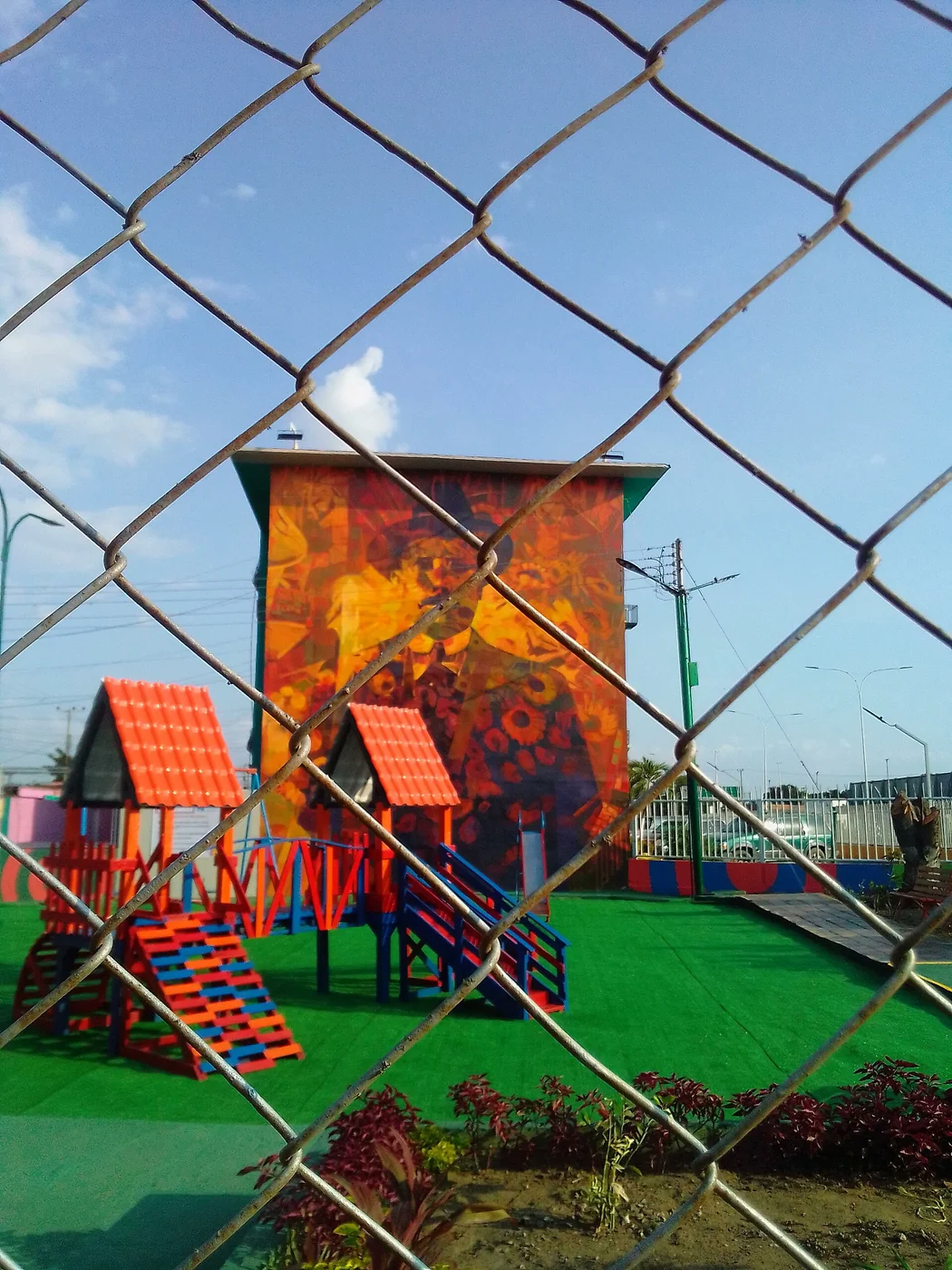 José Gregorio Hernández mural in Barcelona, Anzoátegui, Venezuela.