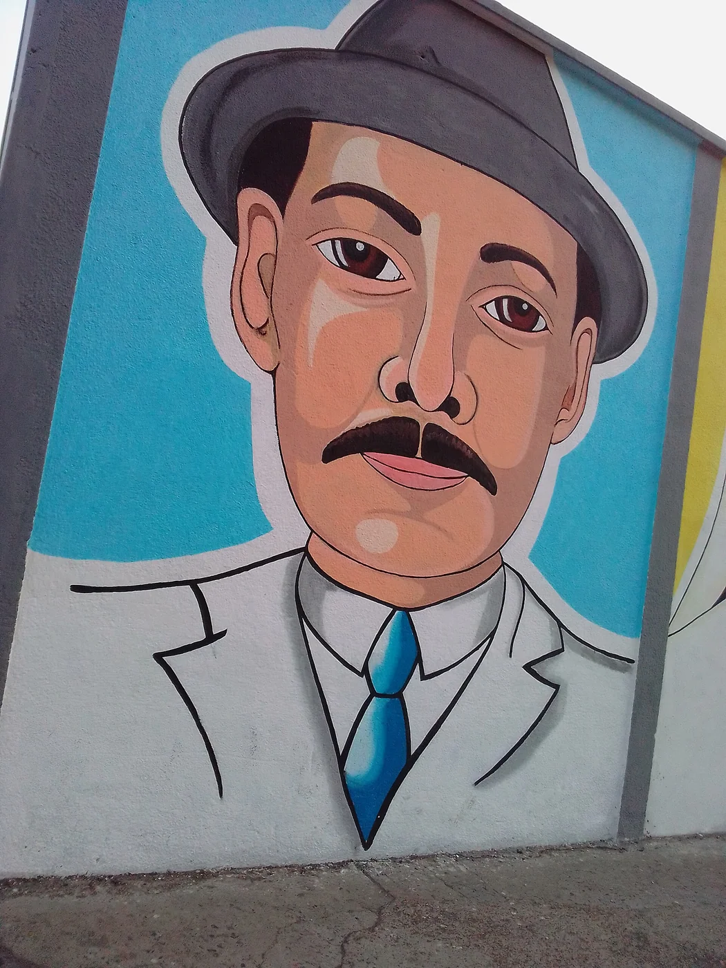 José Gregorio Hernández mural in Puerto La Cruz, Anzoátegui.