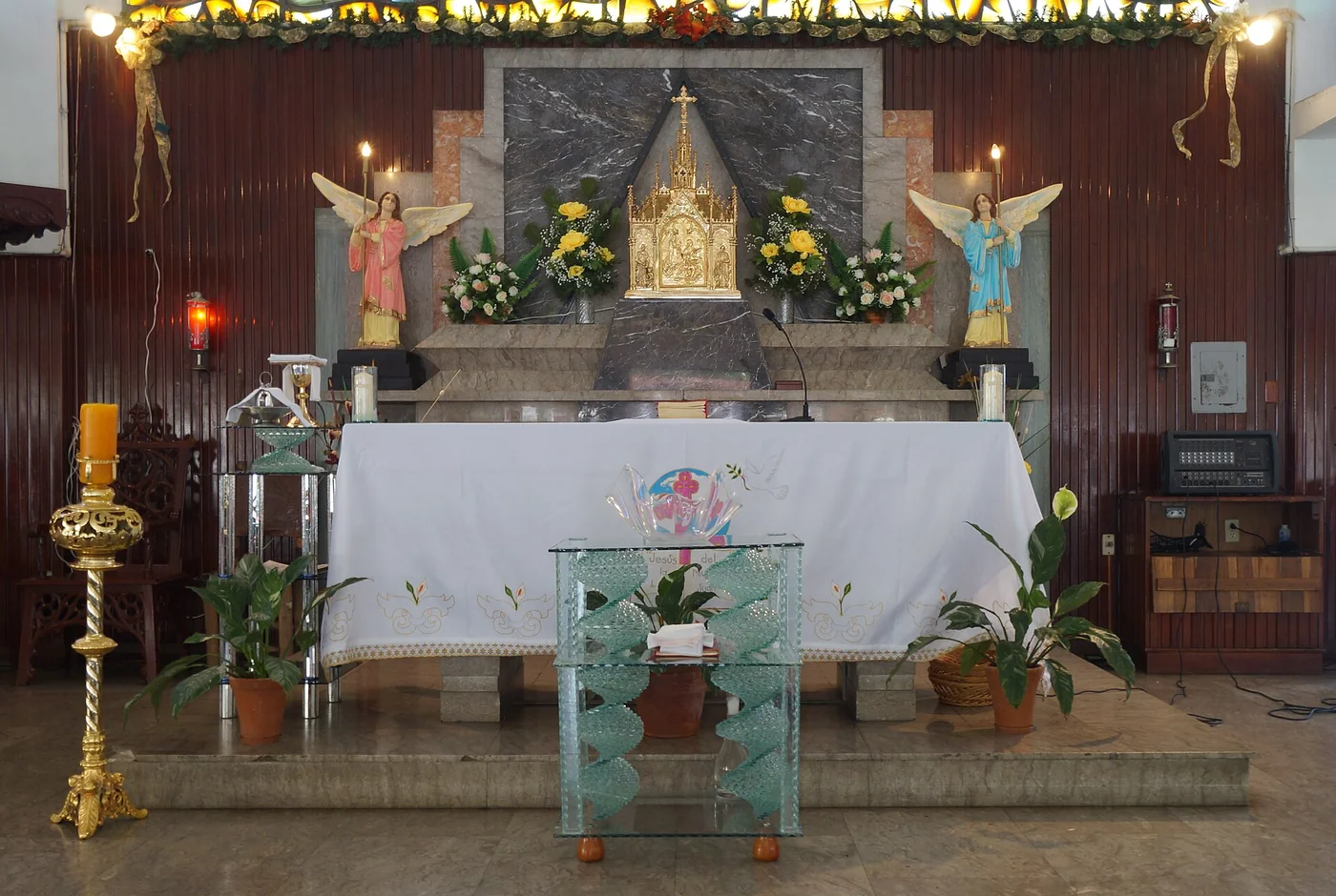 Altar inside the Santuario del Niño Jesús in Isnotú, Trujillo state.