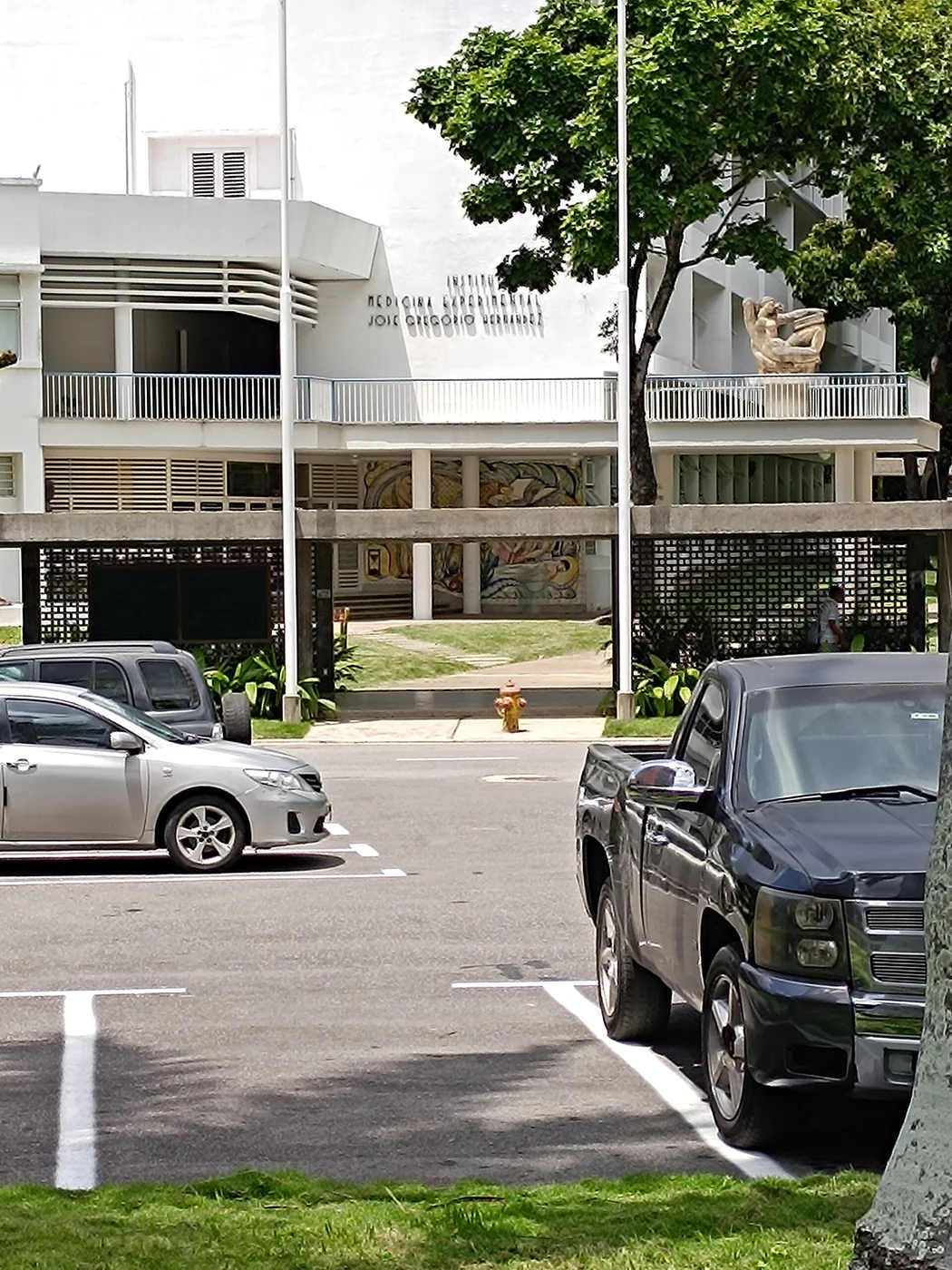 Another documented exterior view of the Instituto de Medicina Experimental José Gregorio Hernández at UCV in Caracas.