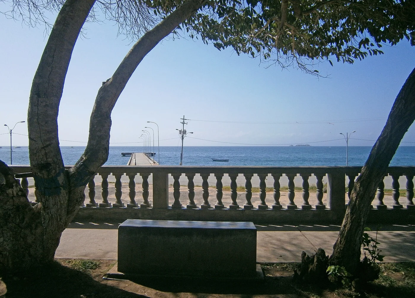 The seafront balustrade at Pampatar. Margarita Island, Nueva Esparta, Venezuela.