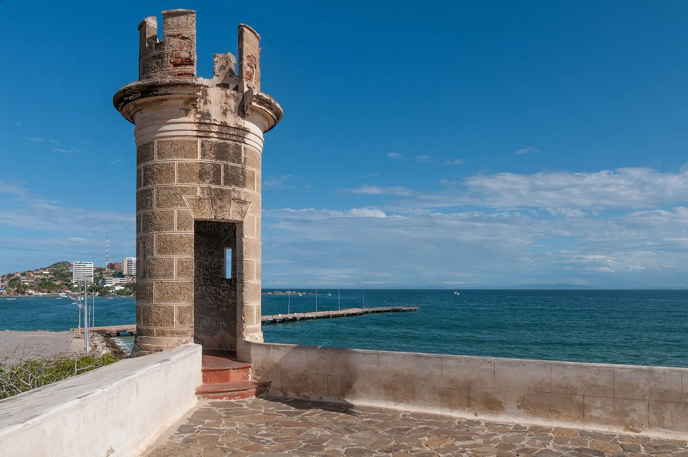 Panoramic view of Pampatar, Margarita Island