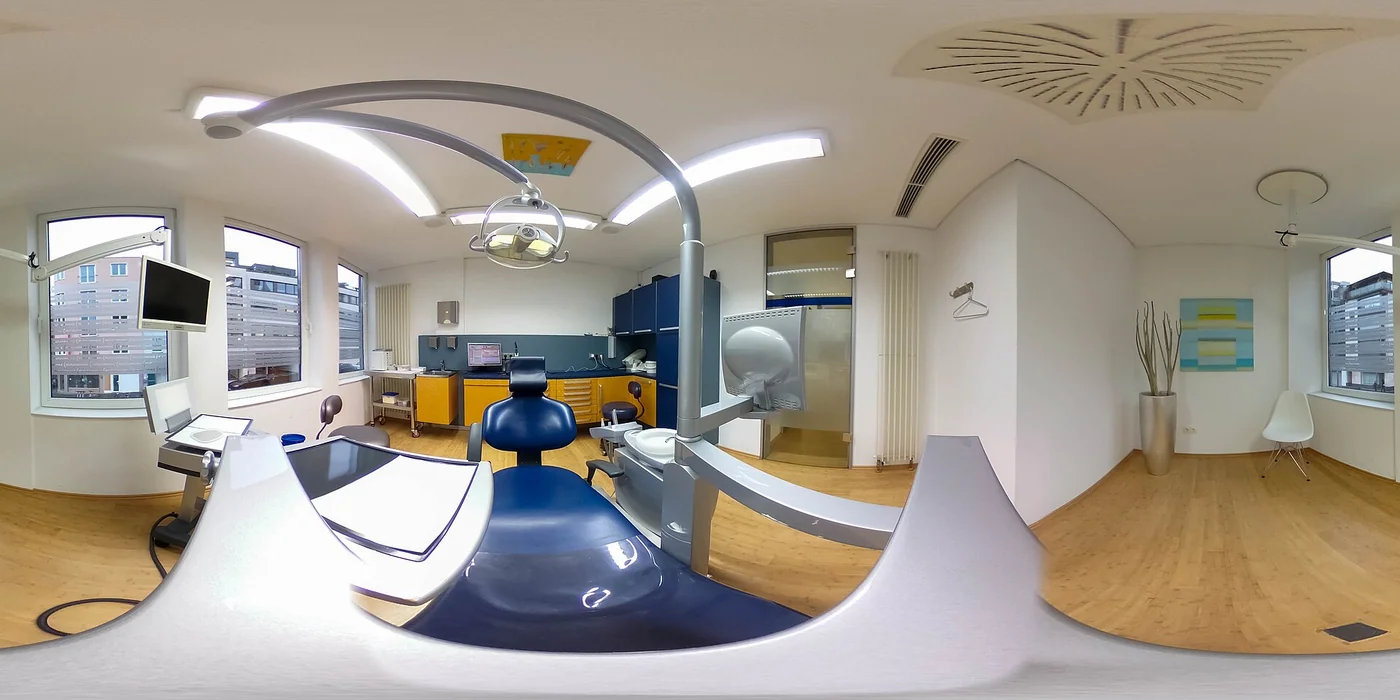 Dental clinic treatment room in Cologne, Germany, in 2019
