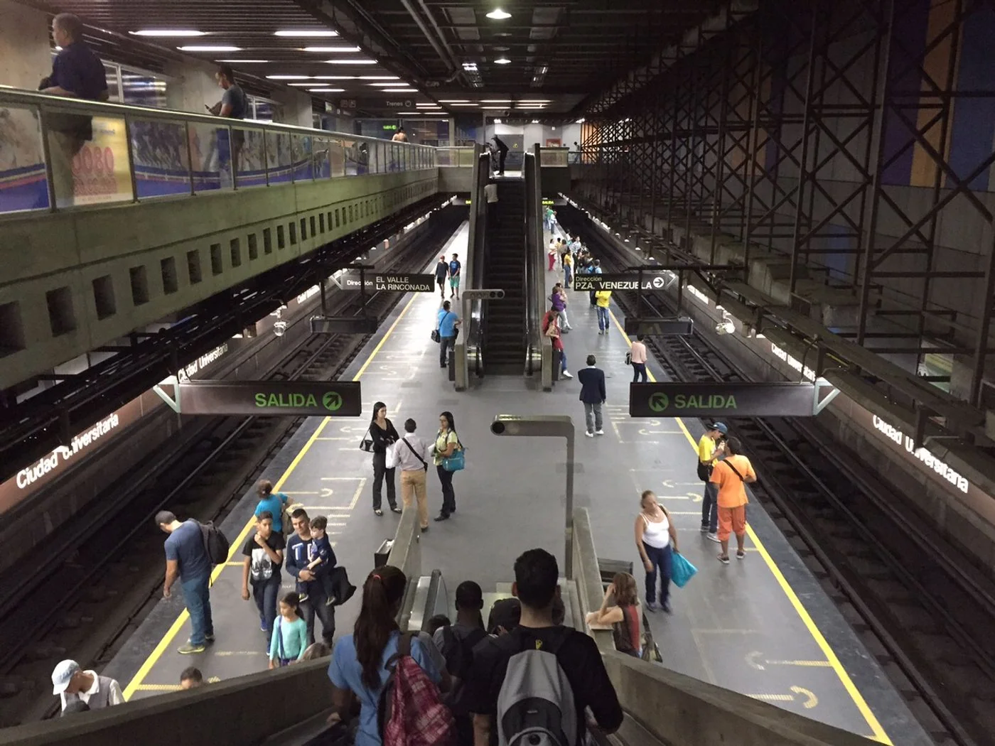 Caracas Metro’s Ciudad Universitaria station beside the UCV campus.