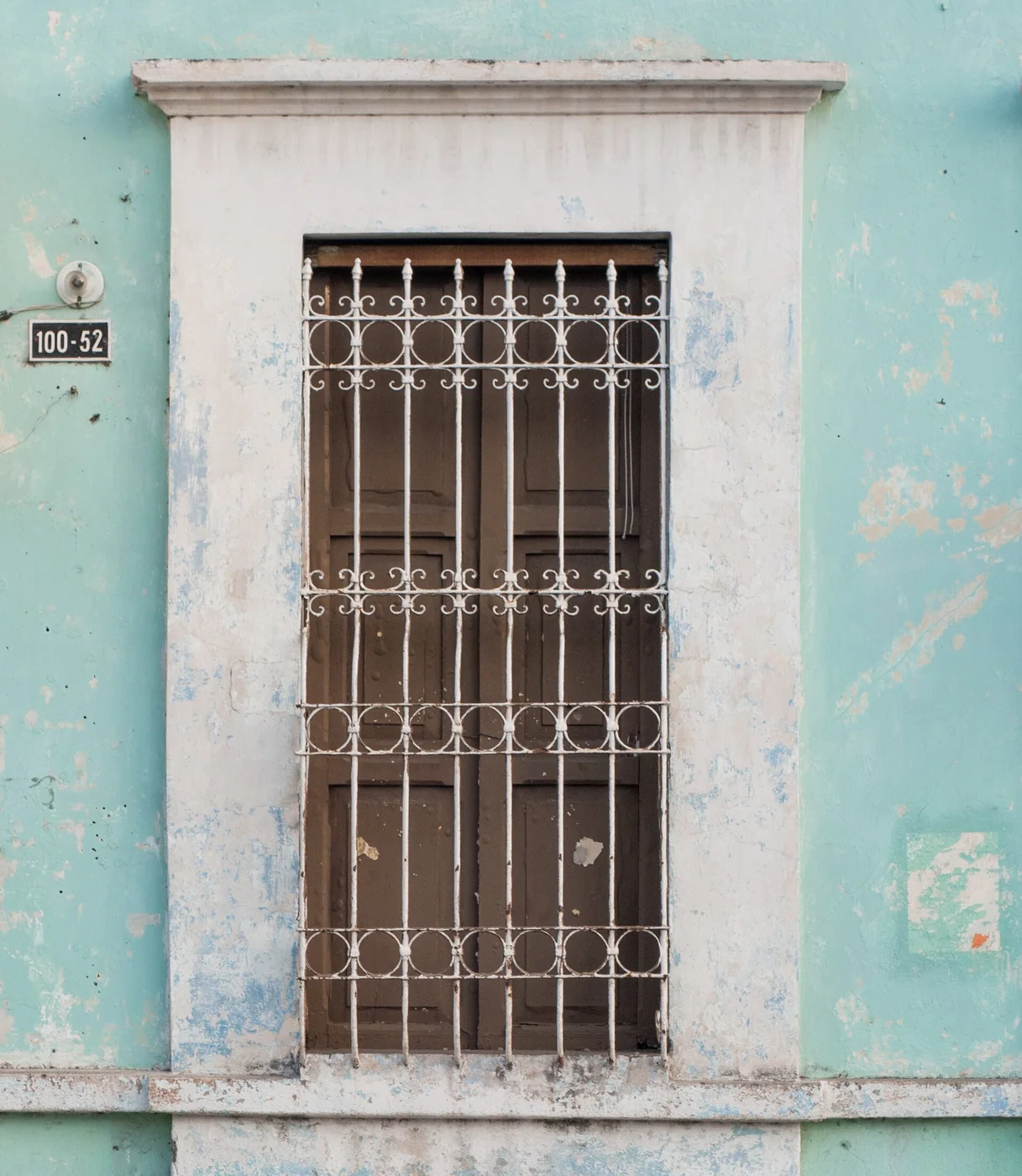Colonial window in Valencia city , Venezuela.