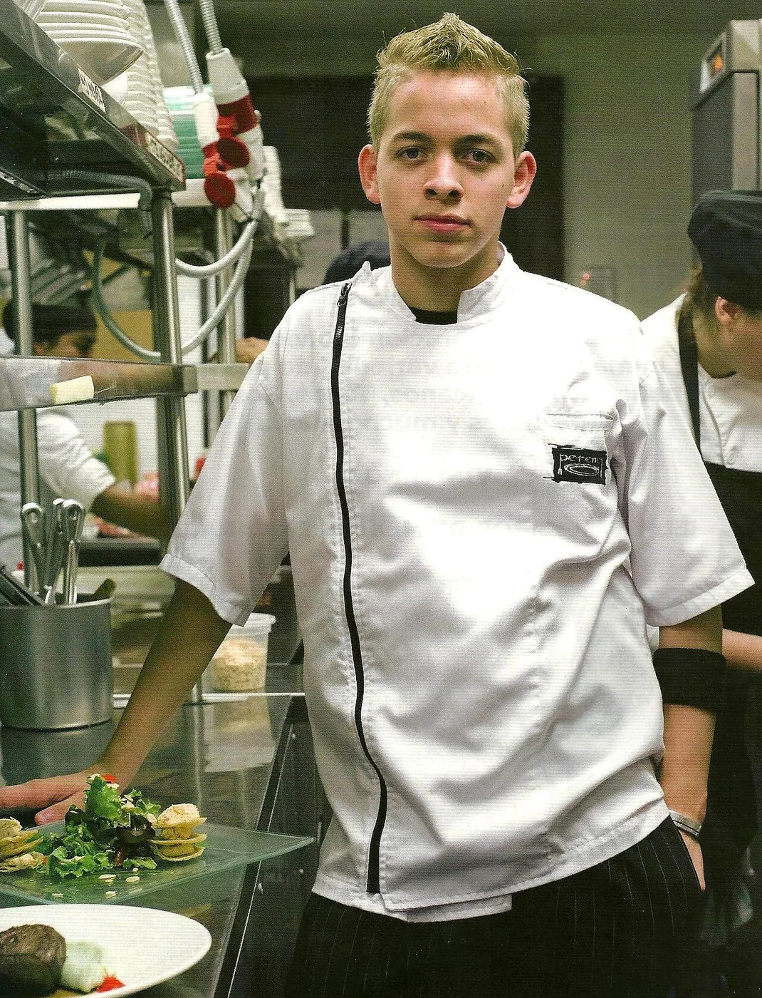 Chef Omar Pereney working in the kitchen of DALAI restaurant in Caracas