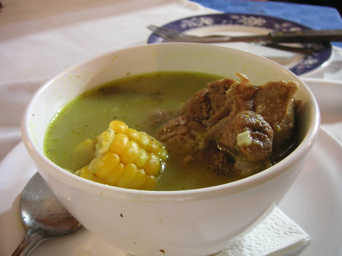 A bowl of soup served in Caracas