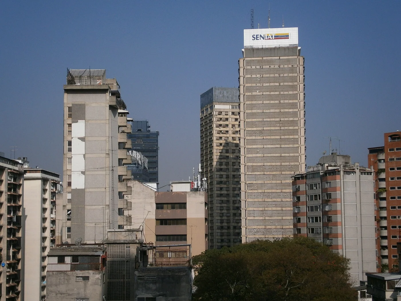 Aerial view of Caracas, Venezuela.