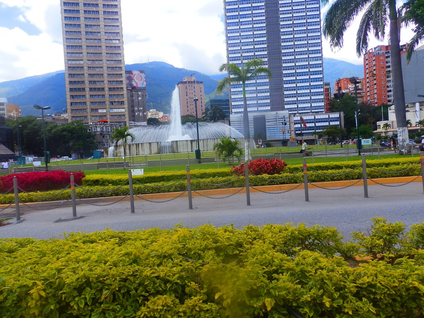 Plaza Venezuela in Caracas.