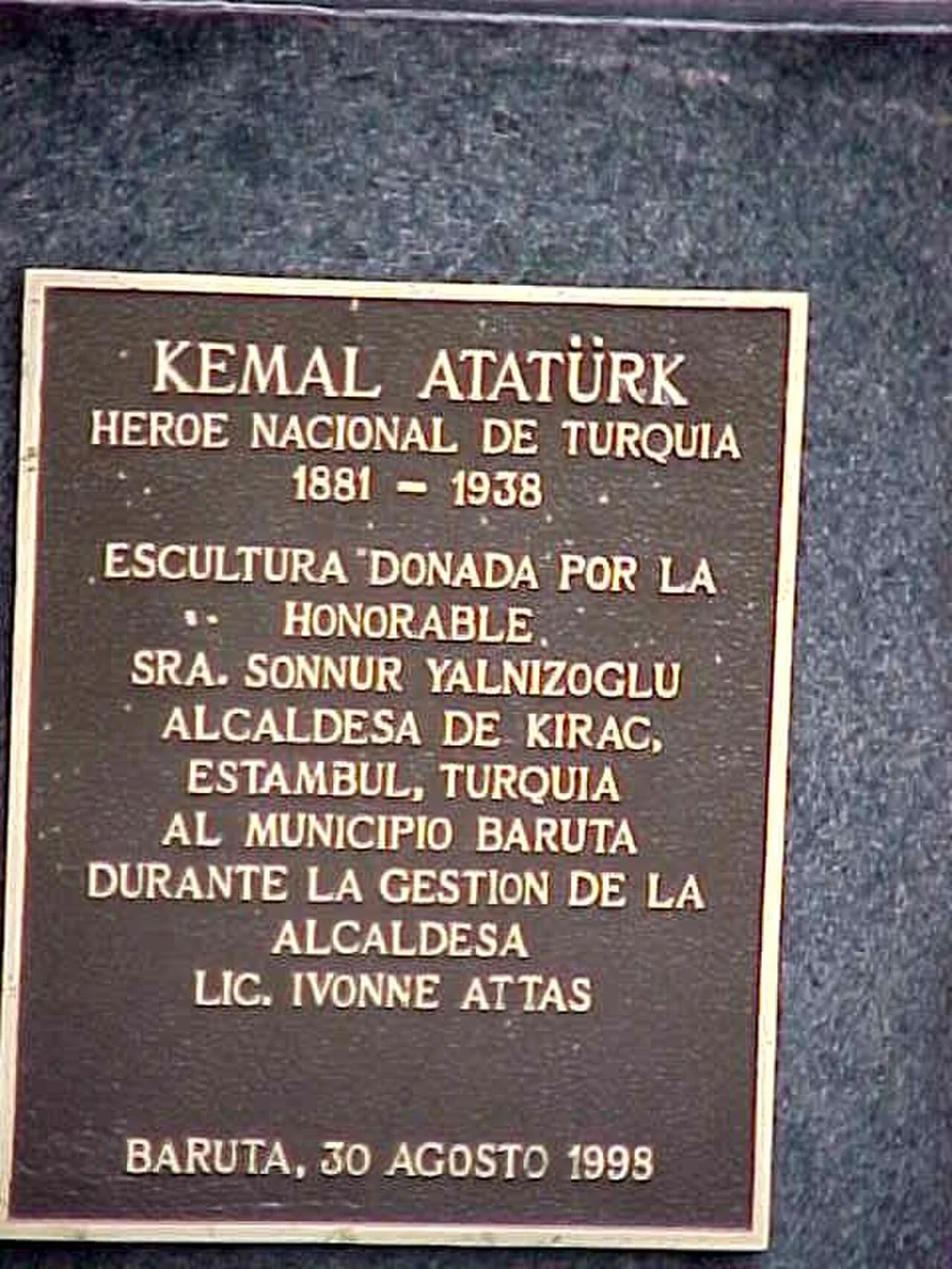 Plaza Kemal Atatürk in El Cafetal, Caracas.