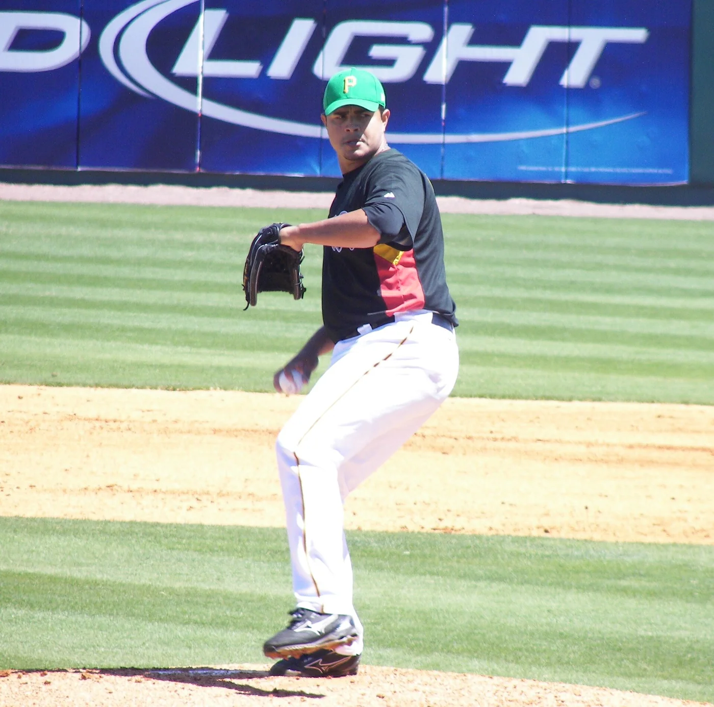 Venezuelan pitcher Tony Armas Jr. during spring training