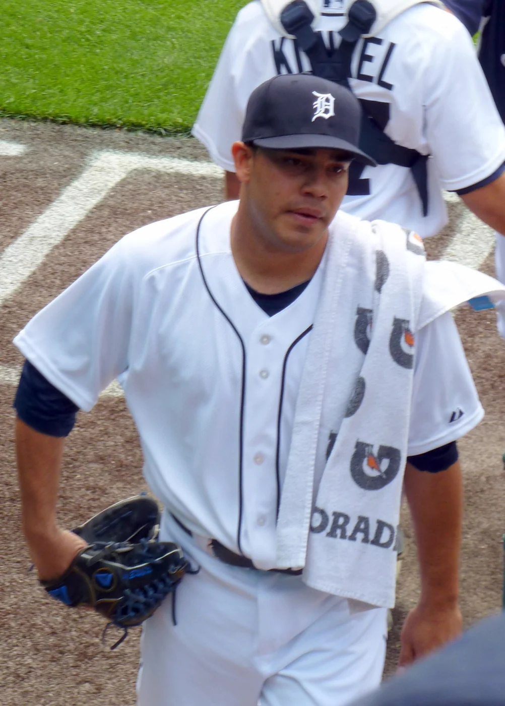 Venezuelan pitcher José Álvarez during a game
