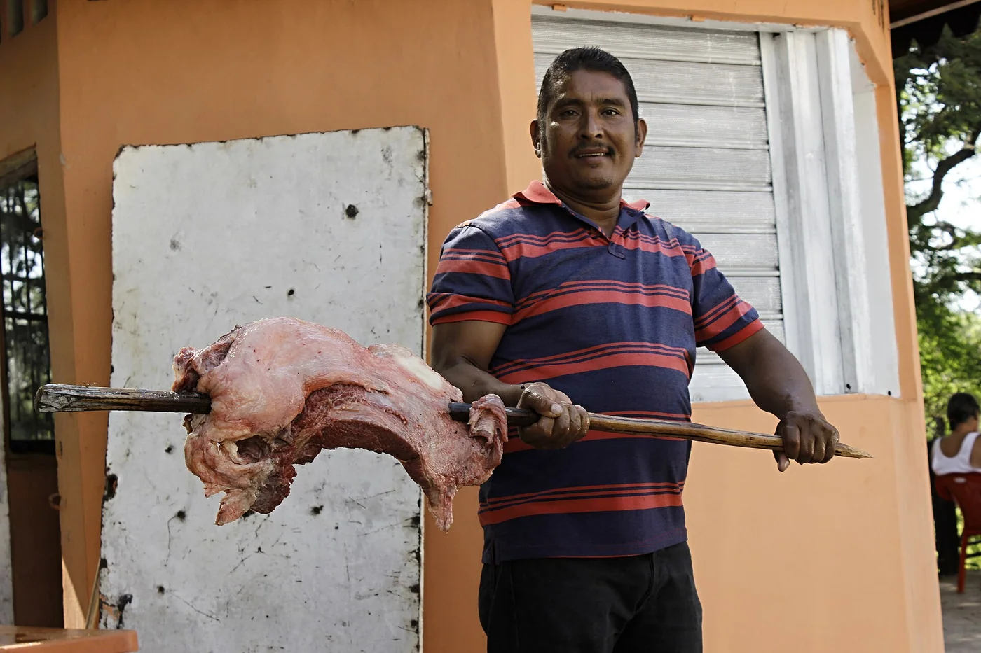 Carne en vara en Apure