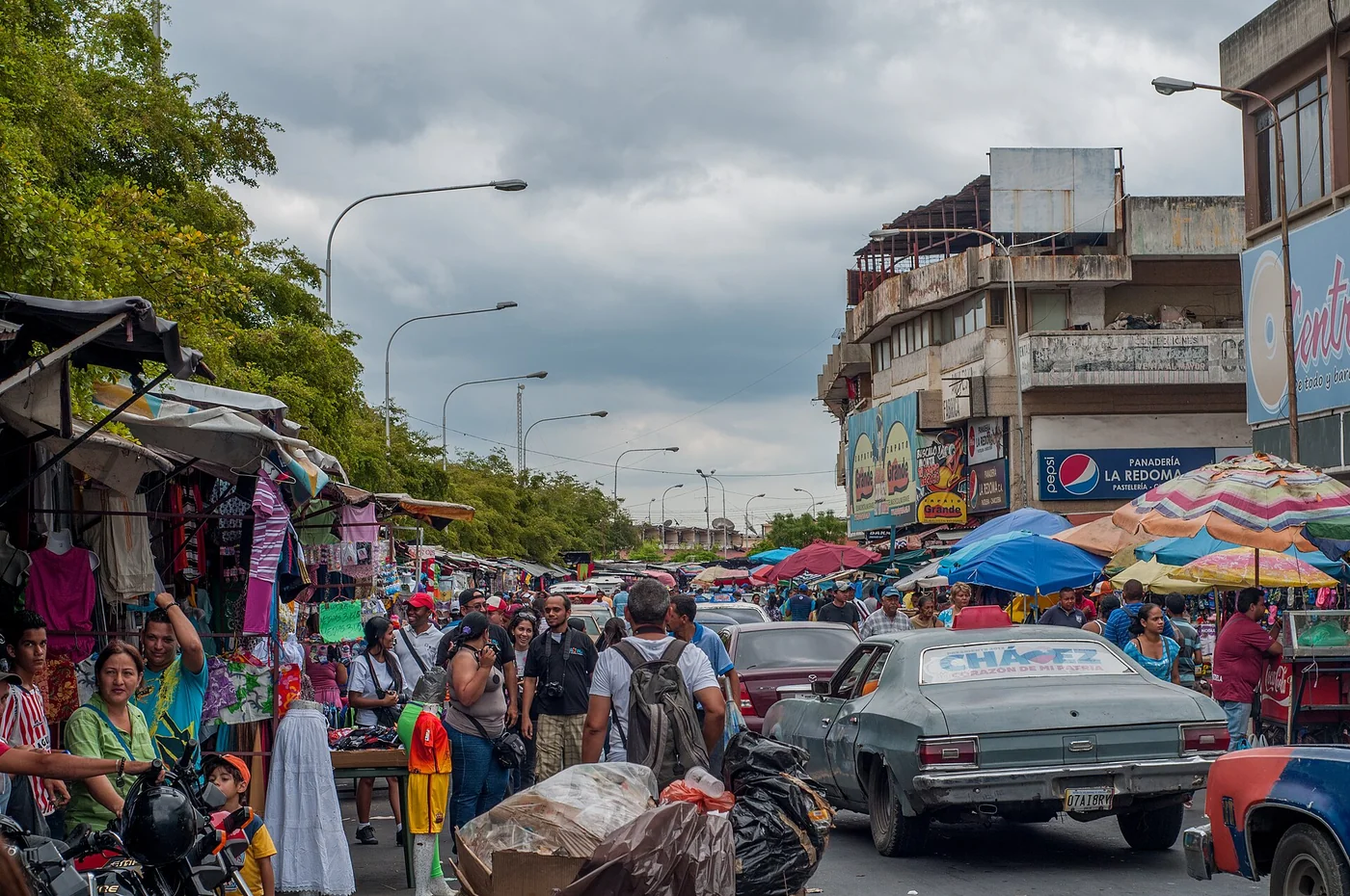 Flea market in Maracaibo, Venezuela.