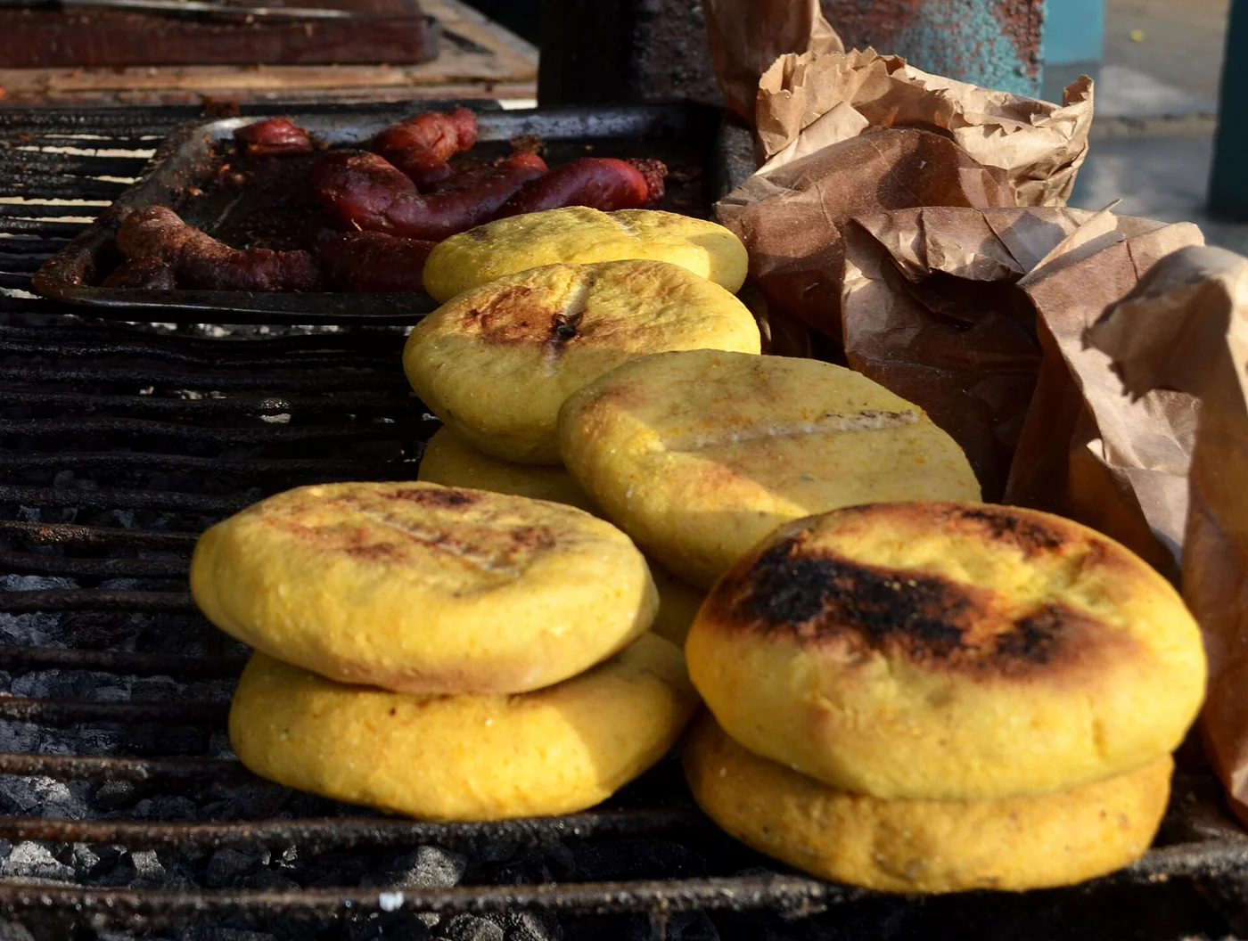 Traditional maize arepas from Caripe, Monagas, Venezuela.