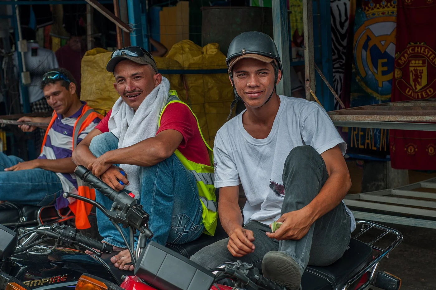 Motor-taxi service in Venezuela.