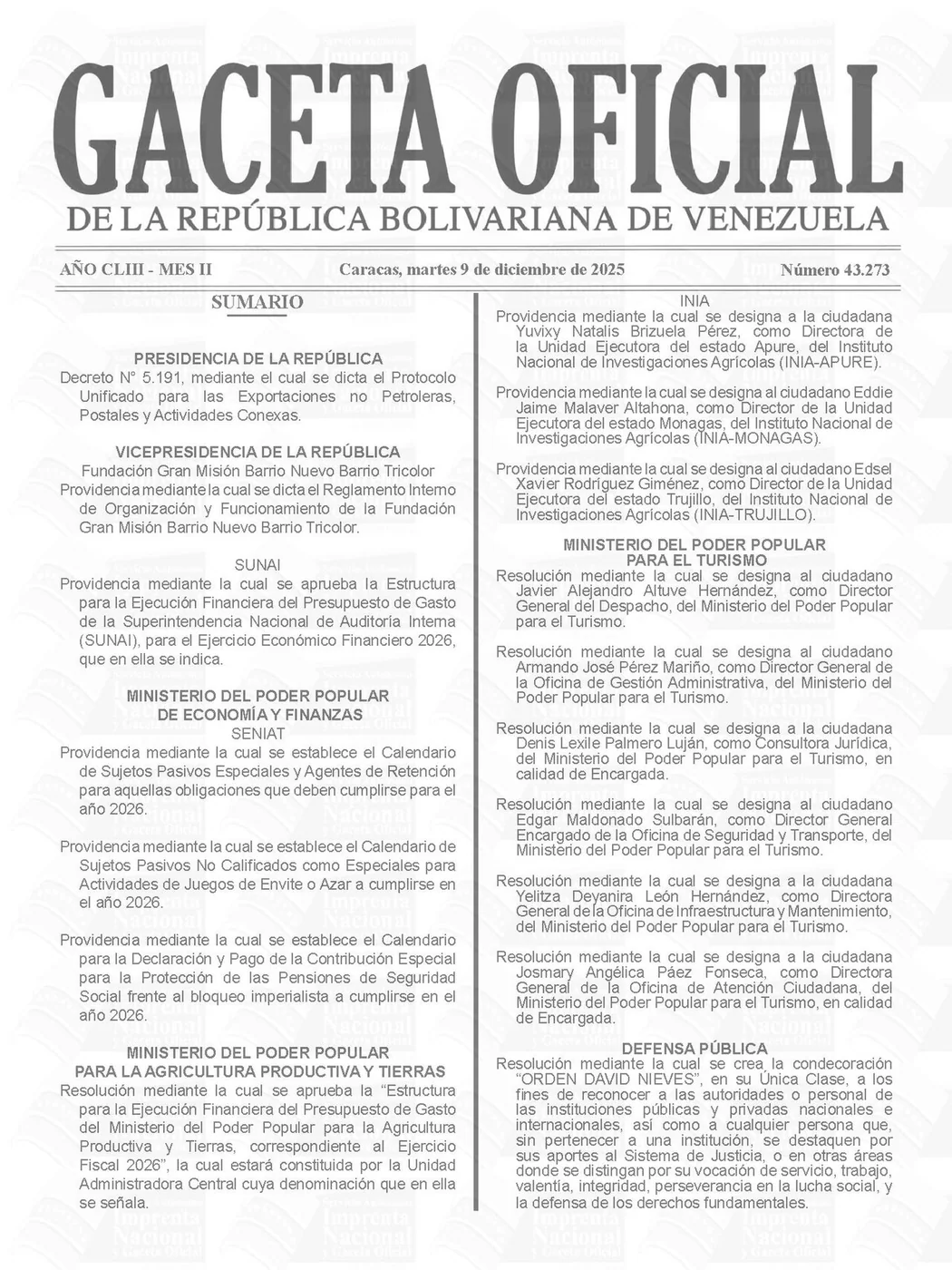 Gaceta Oficial de Venezuela